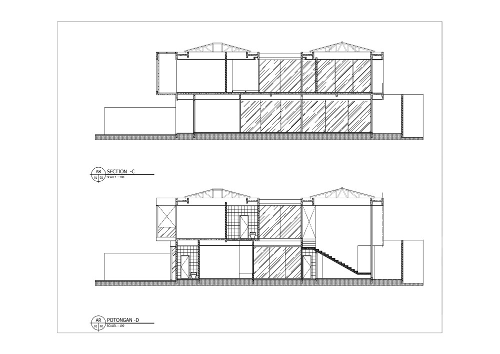 印尼白色简约住宅设计-38