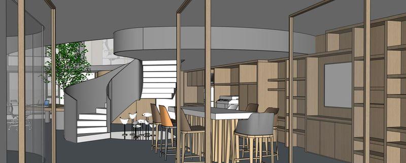 绿色生机，双层高效——明亮轻快复式办公楼设计-9