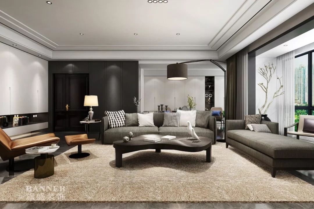 段峰 | 湖城大境 3 号地的现代简约之家-39