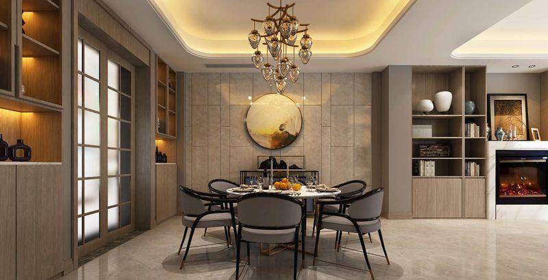 太和玫瑰庄园现代复式,金属线条打造高级灰白空间-7