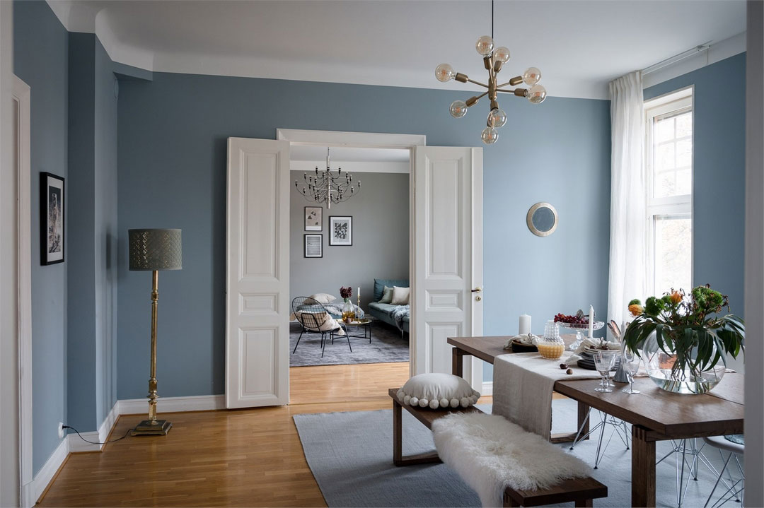 斯德哥尔摩郊区优雅暗色调公寓-11