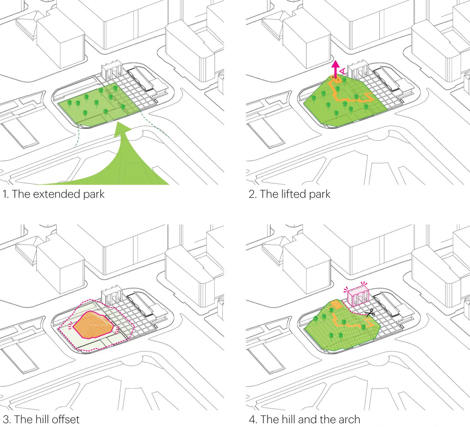临时木构观景台亮相伦敦 Marble Arch Hill-6