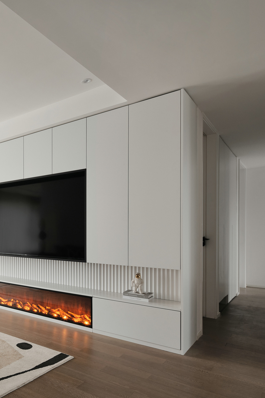 南京·棠宁府简约奶油艺术漆住宅丨中国南京丨大漠设计-63