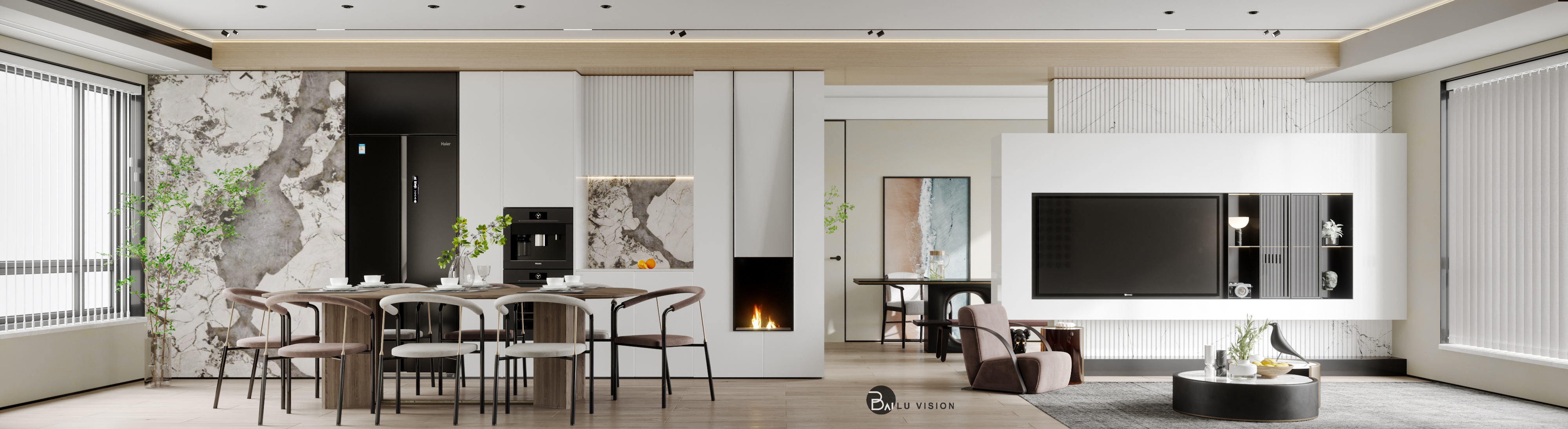 现代风格客餐厅设计-3