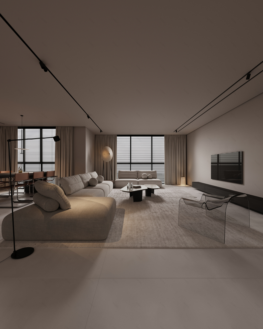 单色开放式公寓丨阿联酋迪拜-16