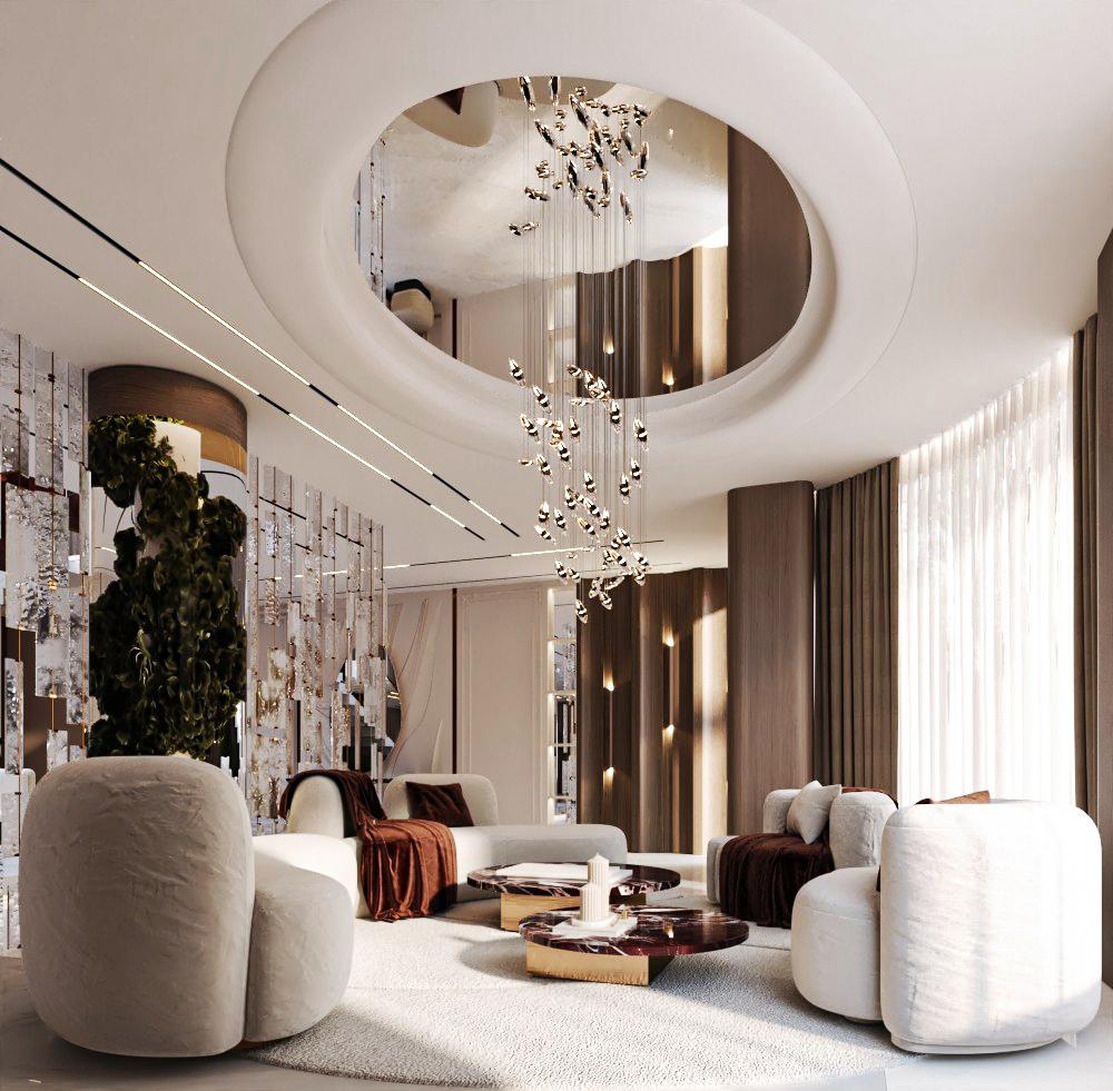 Luxurious villa double hight reception-0