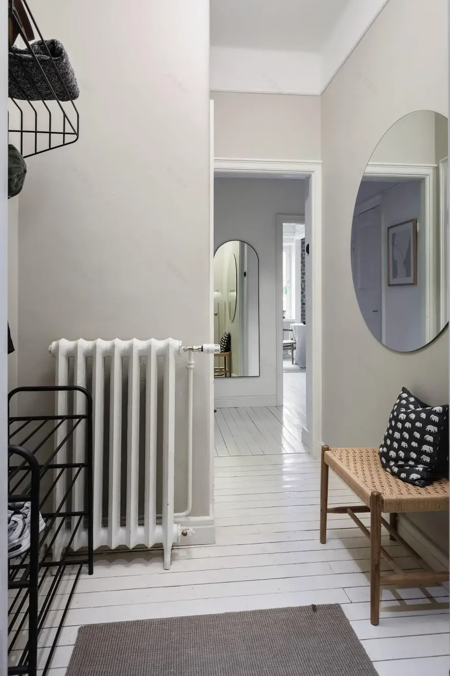 瑞典 55m2 复古一居,砖墙设计亮点受瞩目-20