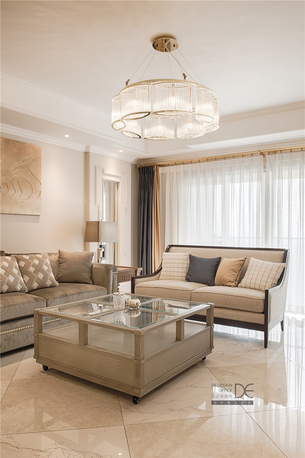 170㎡棕榈泉国际花园法式轻奢住宅  DE设计事务所-25