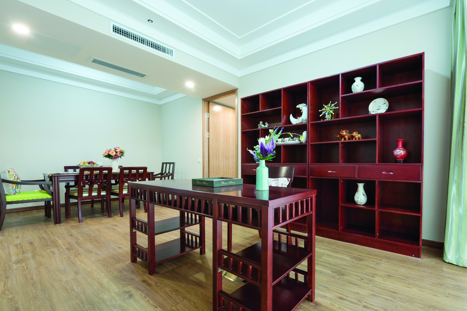 瑞芝康健养老公寓 | 安全舒适的新中式公共空间设计-13