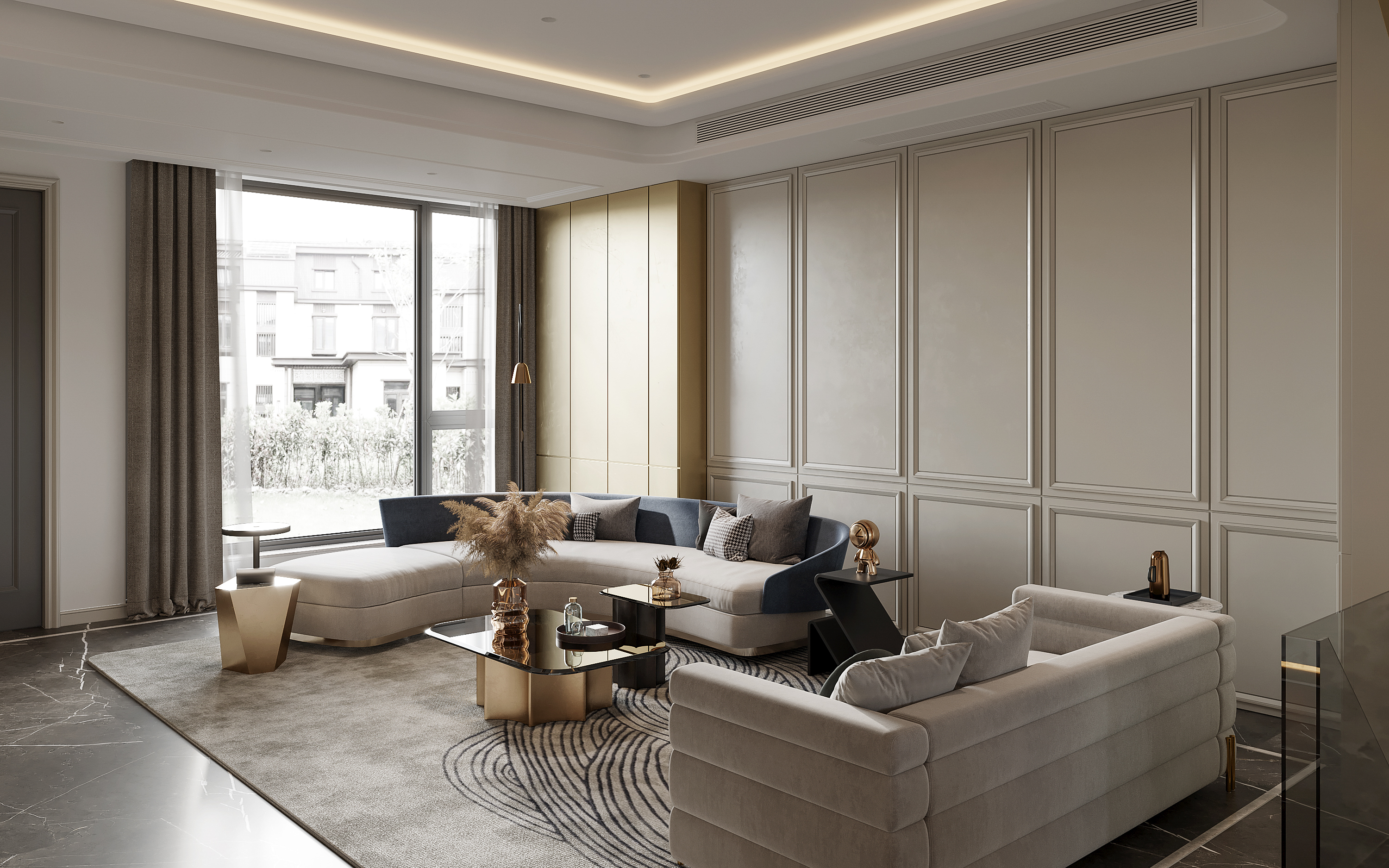 现代混搭风格效果图表现-2