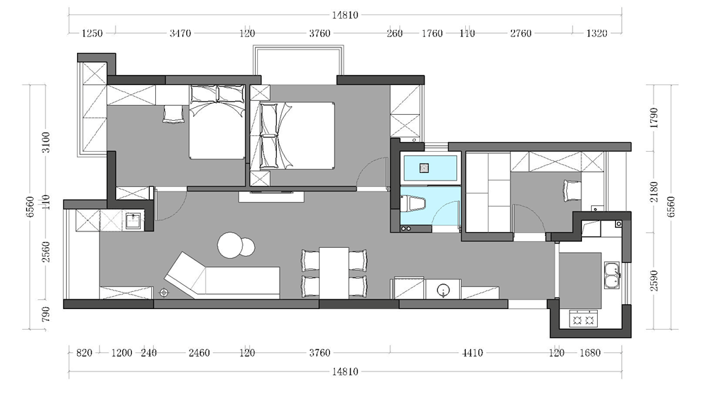 现代简约风设计,南京铭望装饰打造安嘉西苑舒适家居空间-9