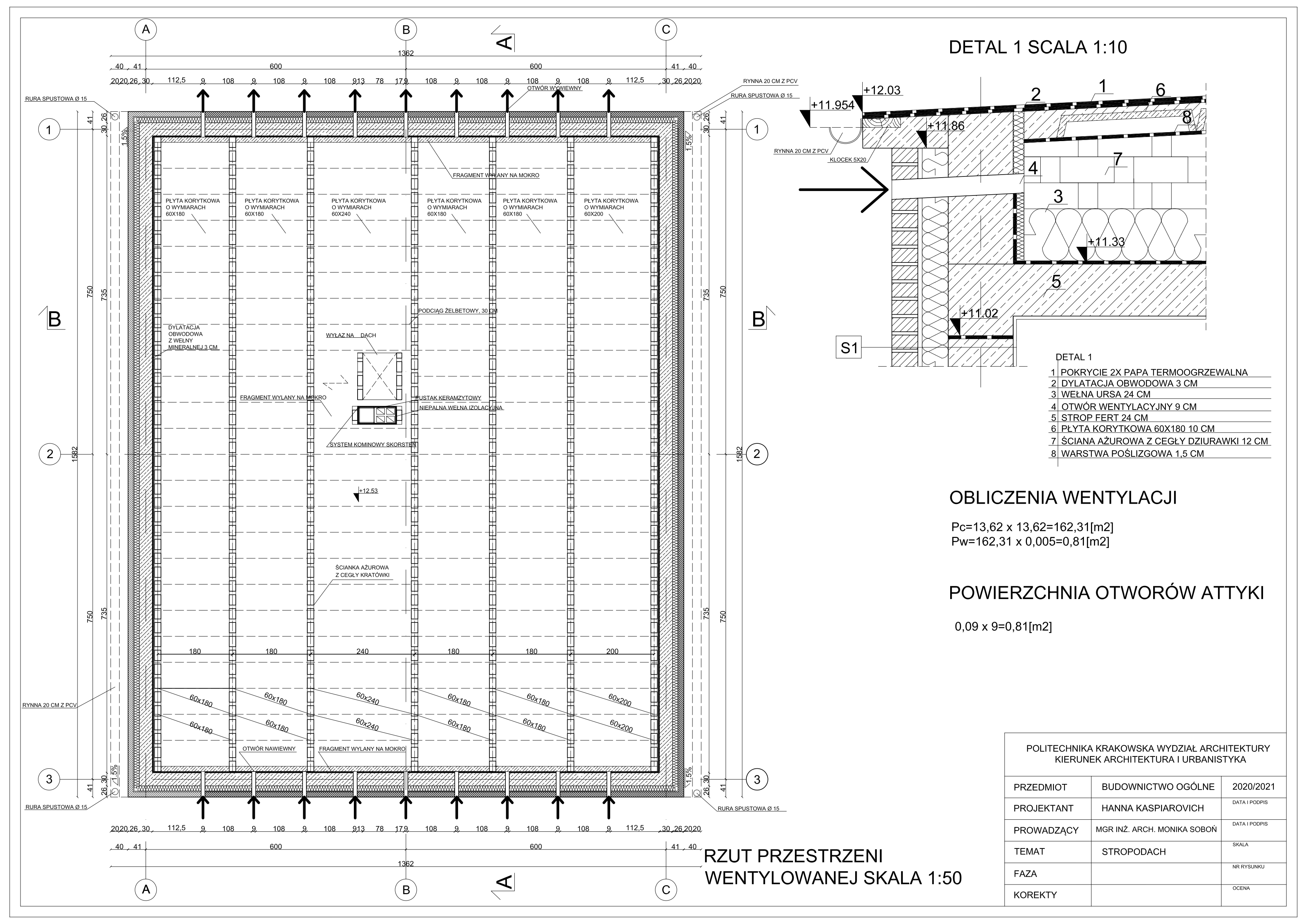 Project of the flat roof-1