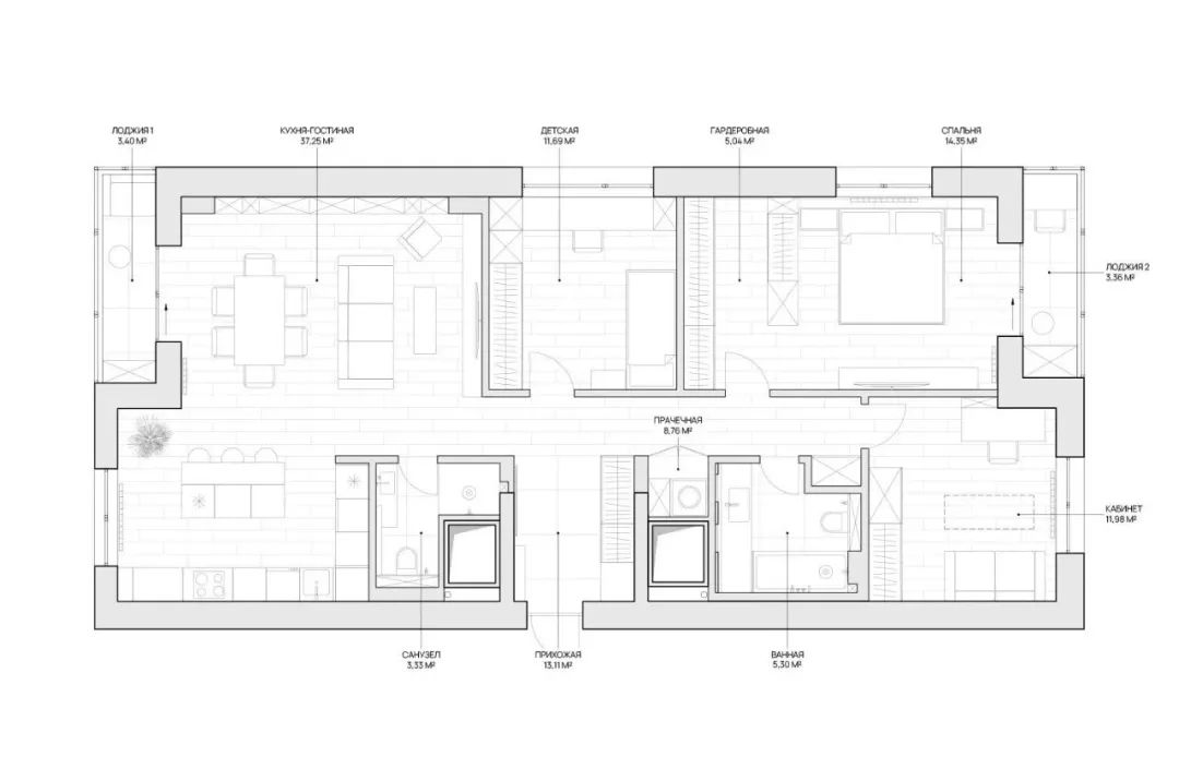 川谷堂 115㎡高级灰设计丨LINES design bureau-8