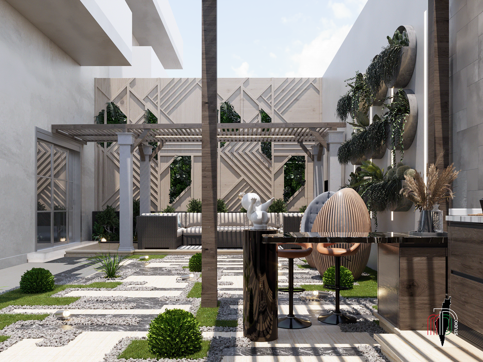 B3 景观设计 · 现代景观设计丨埃及丨MUHAMMAD TALAAT DESIGN STUDIO-4