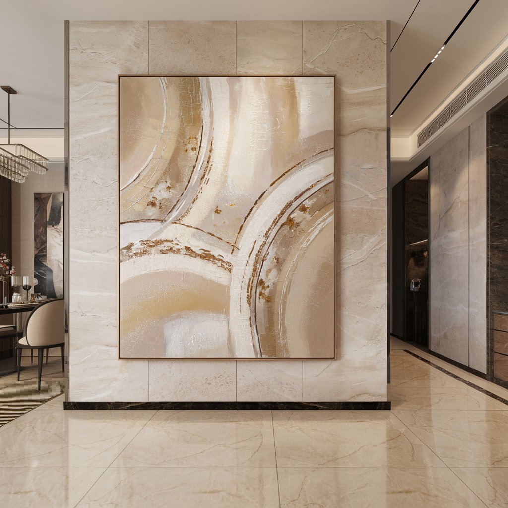 奢华米色与白色大理石餐厅设计-39