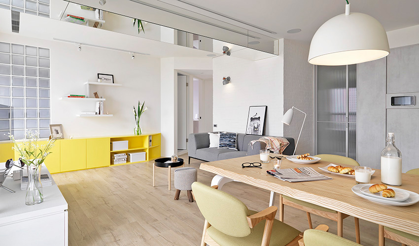 台北79㎡北欧风女子公寓  方构制作空间设计-0