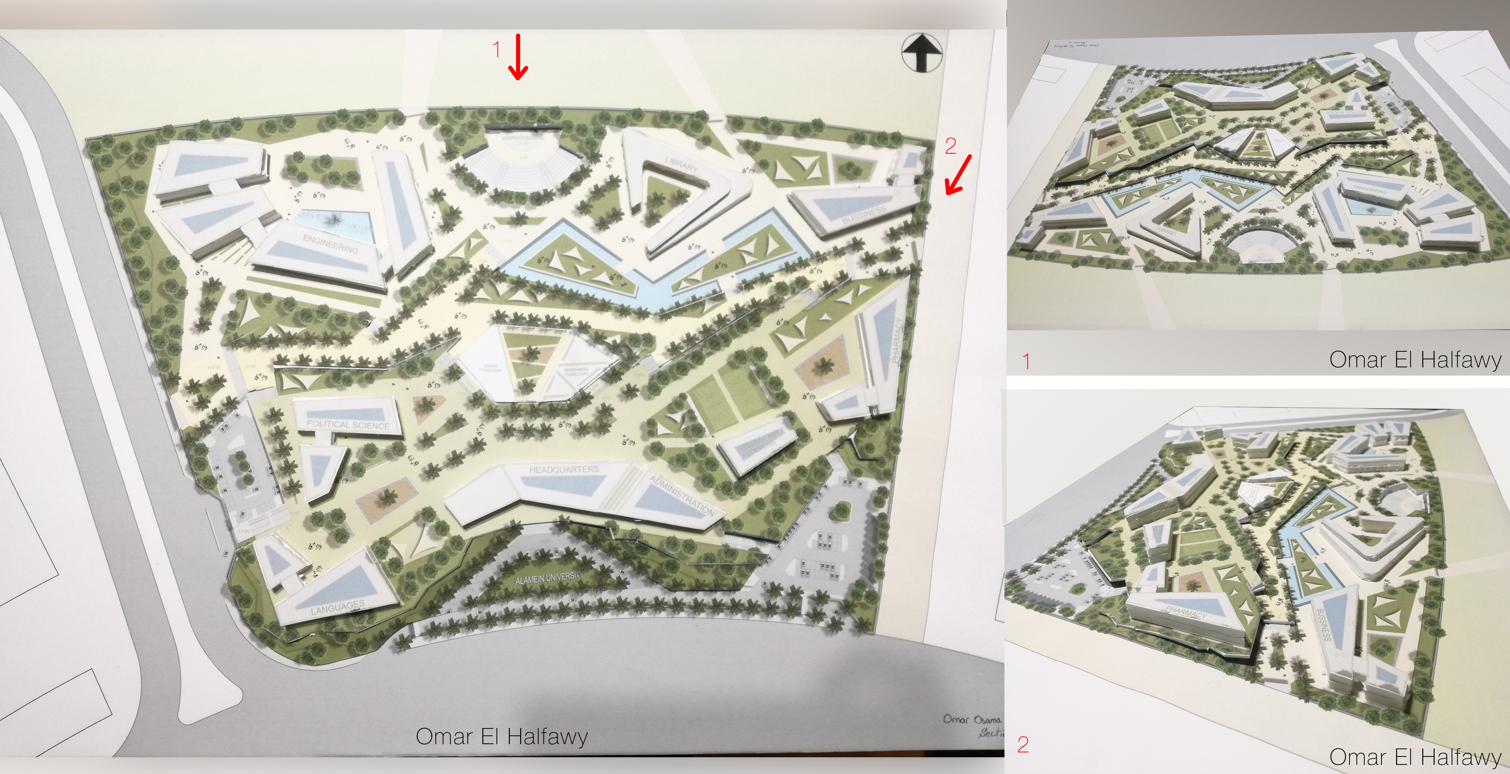 ALAMEIN UNIVERSITY（总体规划+工程学院大楼）丨埃及丨艾斯尤特大学建筑系-10