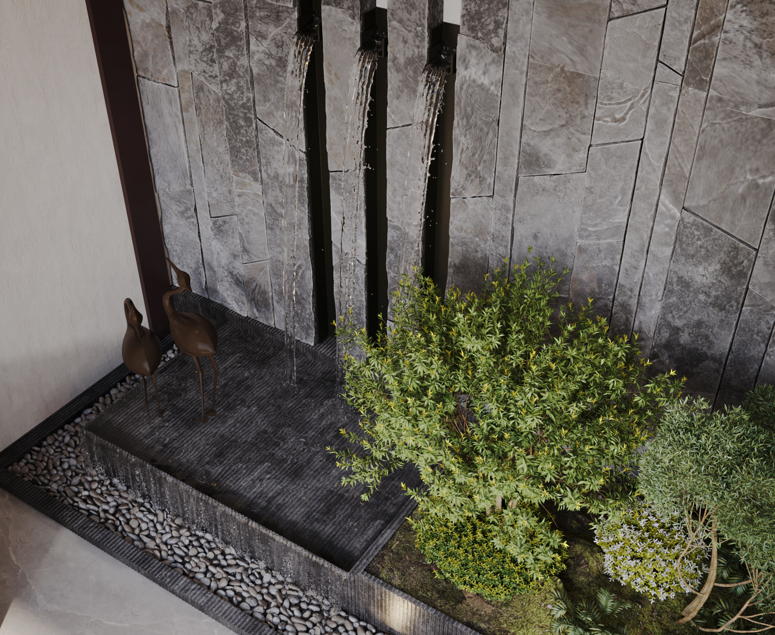 MODER LIVING ROOM WITH OUT DOOR AREA-4