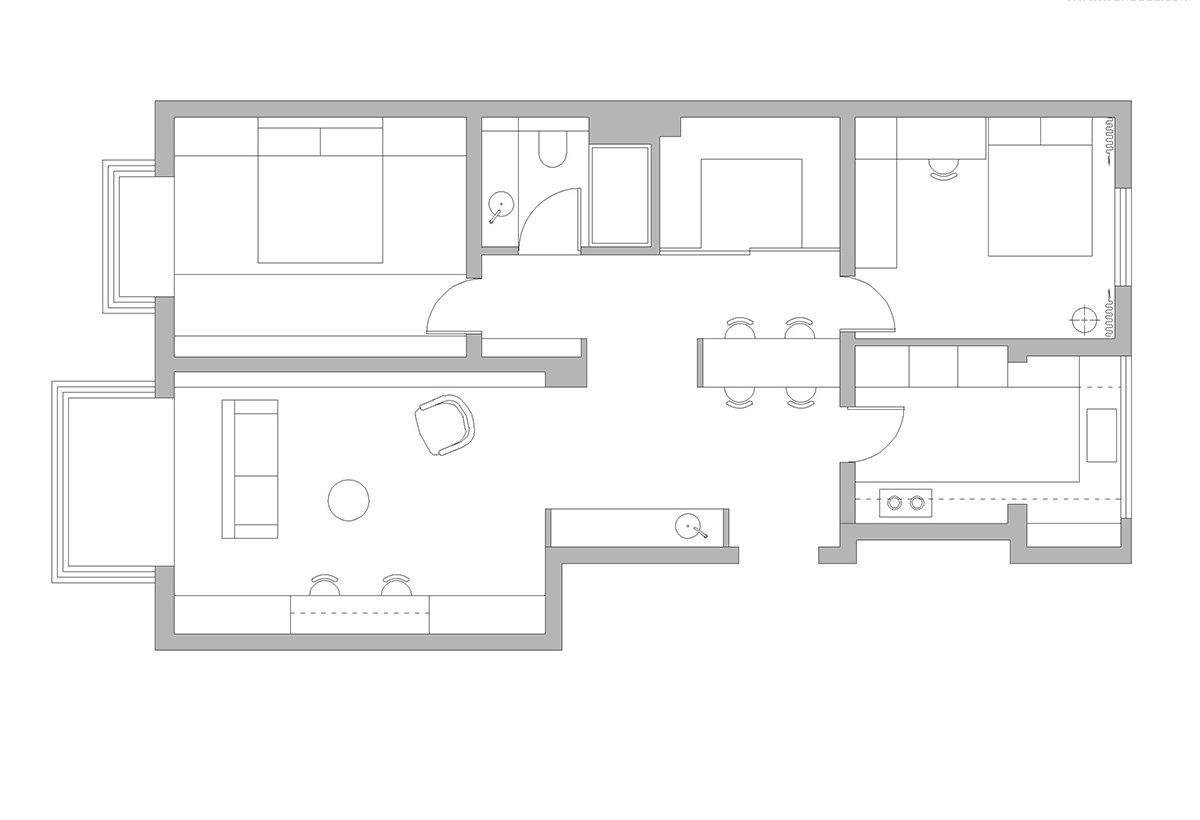 刘畅设计·灰绿色调的家-7
