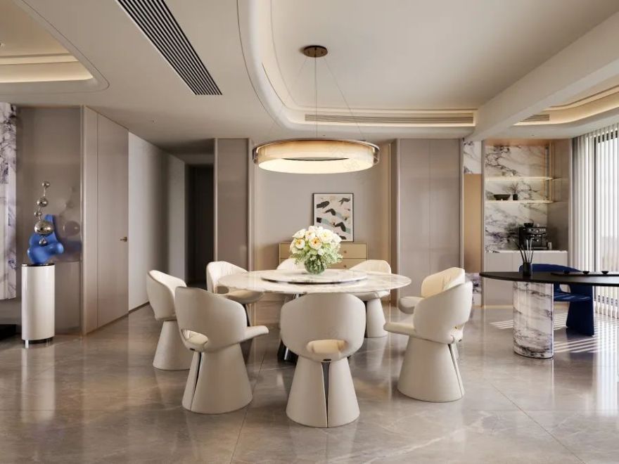 210㎡现代轻奢丨江山印·云玺丨中国阳江丨纵向·空间设计-12