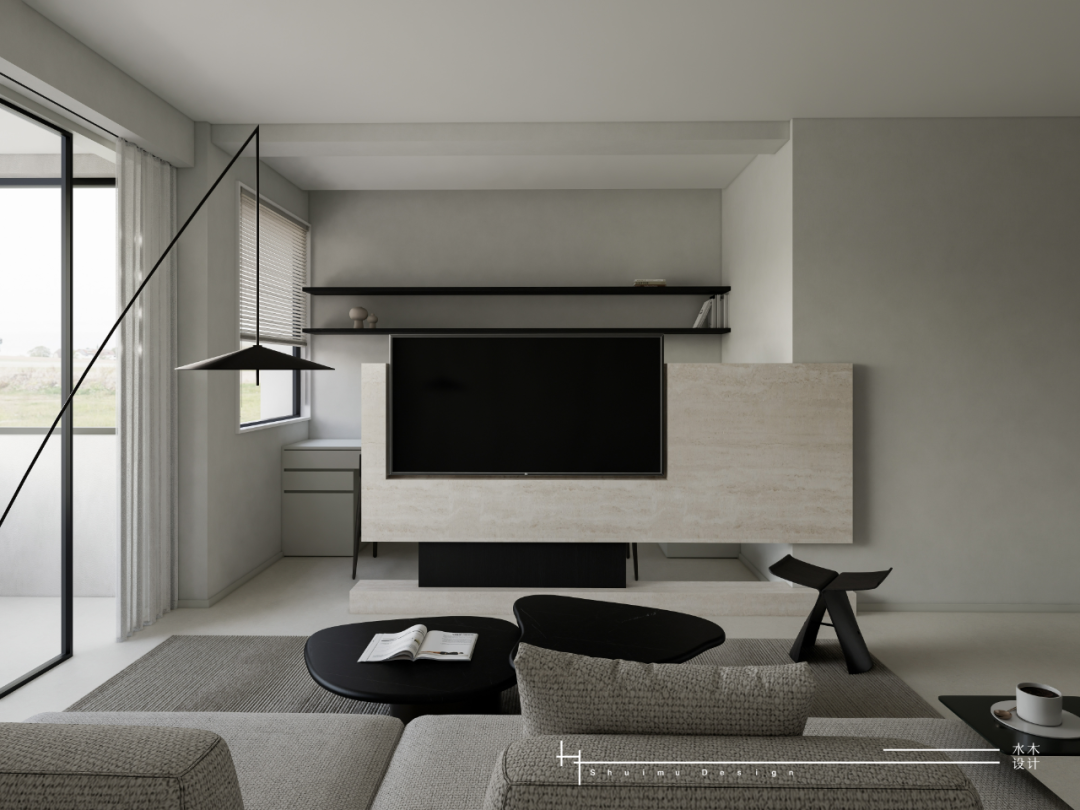新作 · 万松花园96平 · 黑白构序,极简留白丨水木设计-17