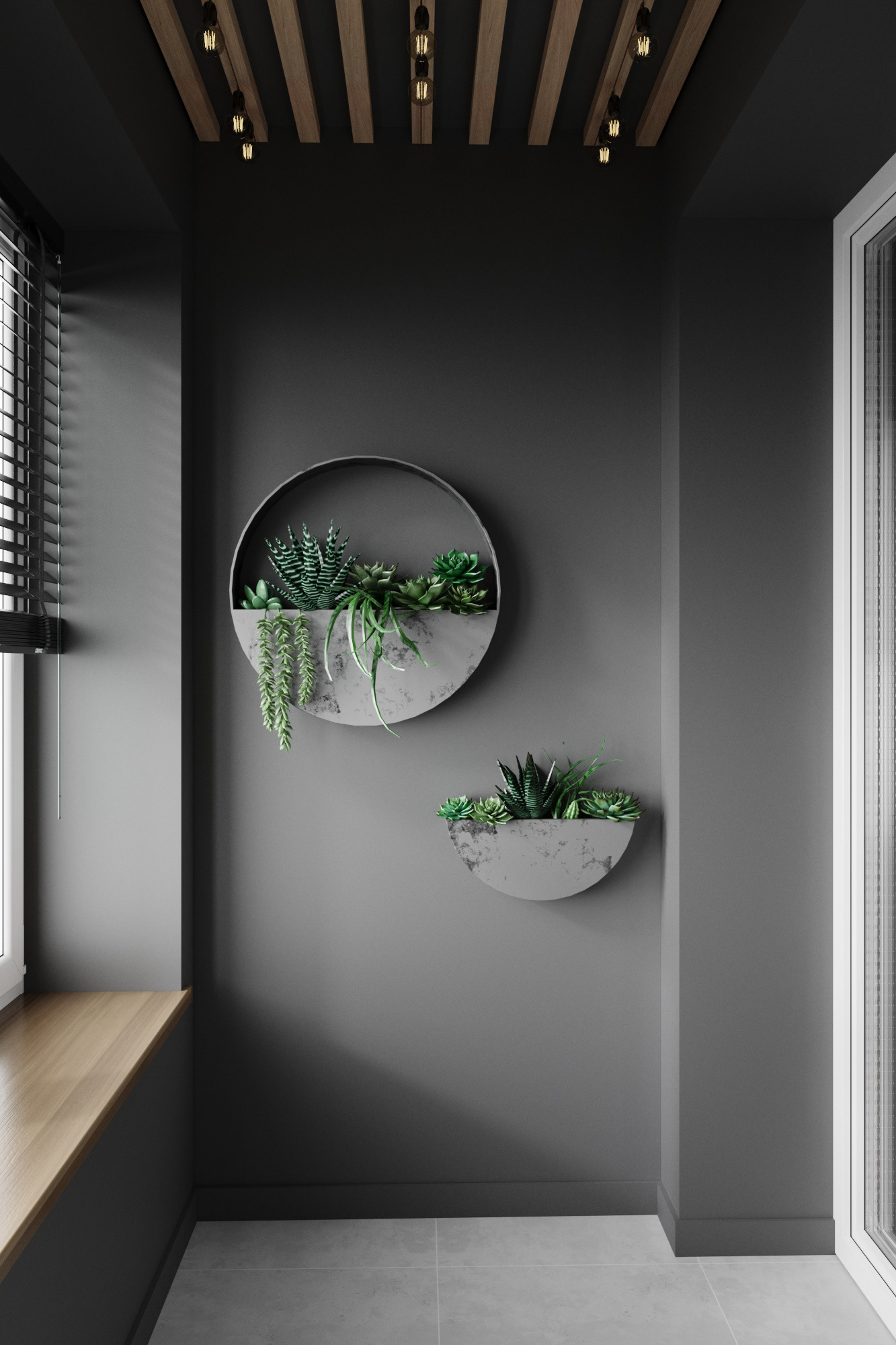 Minimalism apartment - 3D visualization-33