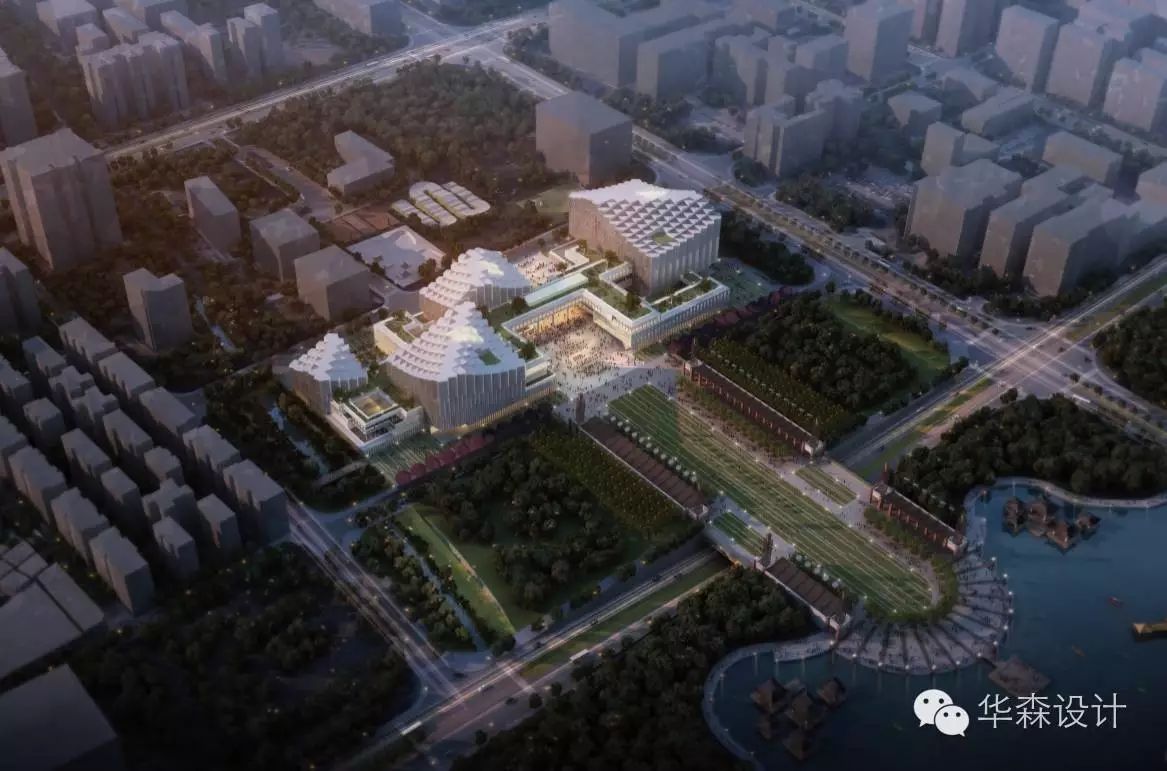 华森公司中标“南海文化中心建筑方案设计及周边地块城市设计”项目-8