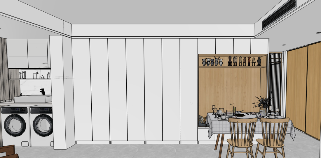 日式原木风超强收纳 140m²婚房设计-37