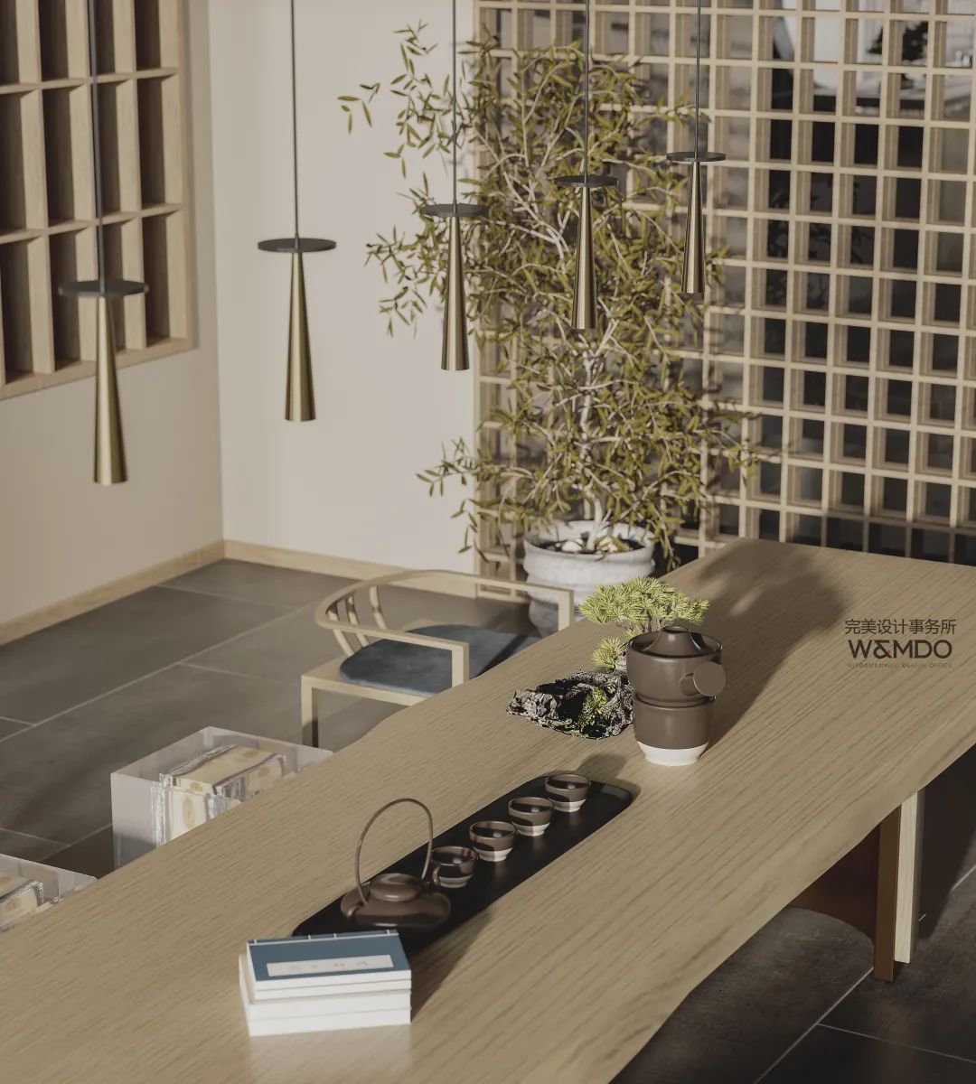 禅意茶楼 · 自然与人文共生的诗意图景丨中国乐山丨本岸-33