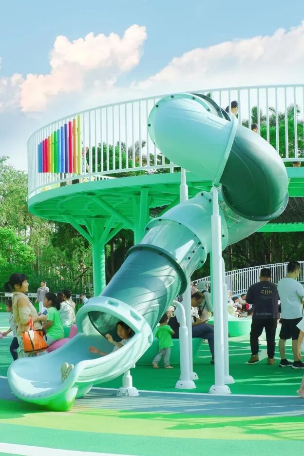 深圳城市记忆洪湖公园：荷塘月色主题儿童乐园丨龙祥康体设计施工整体案例-37