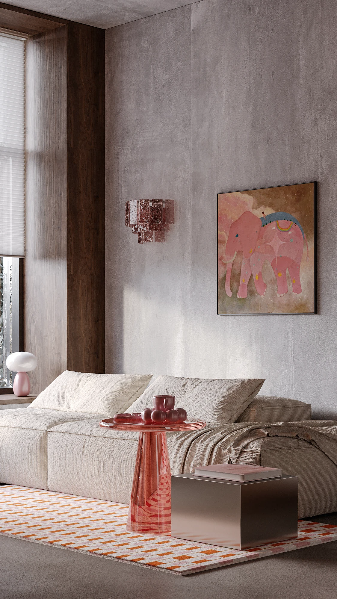 34㎡一室户粉色调温馨公寓丨Oli Moskalets-12