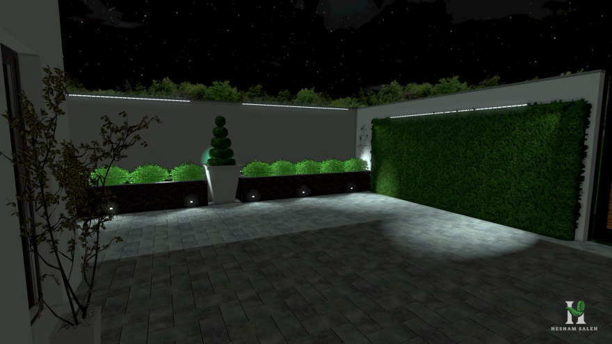 中型别墅(景观)丨Hesham Saleh-22