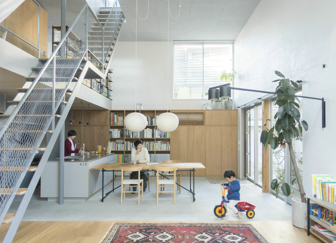 东京 34 坪日光独栋亲子宅,自然清新日系 Loft 风格-1