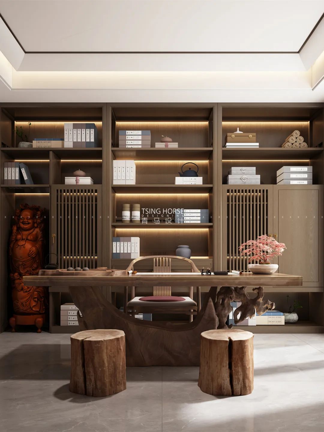 春城十八里·新中式魅力别墅设计丨陈哲梧设计团队-41