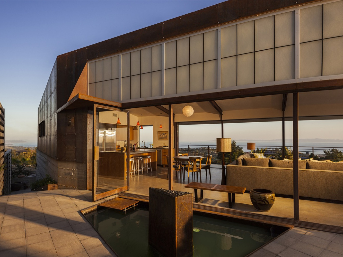 美国圣巴巴拉穿墙住宅-7