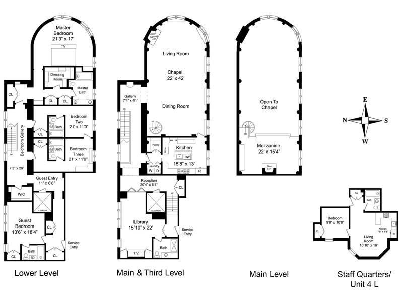 纽约19世纪哥特式钟楼改造公寓丨美国曼哈顿-50