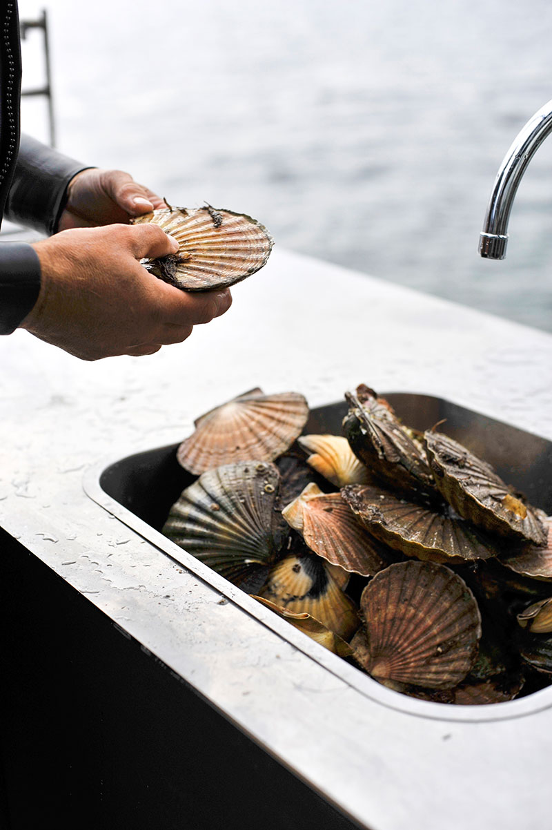 挪威海岸线上的黑色岩石住宅-13