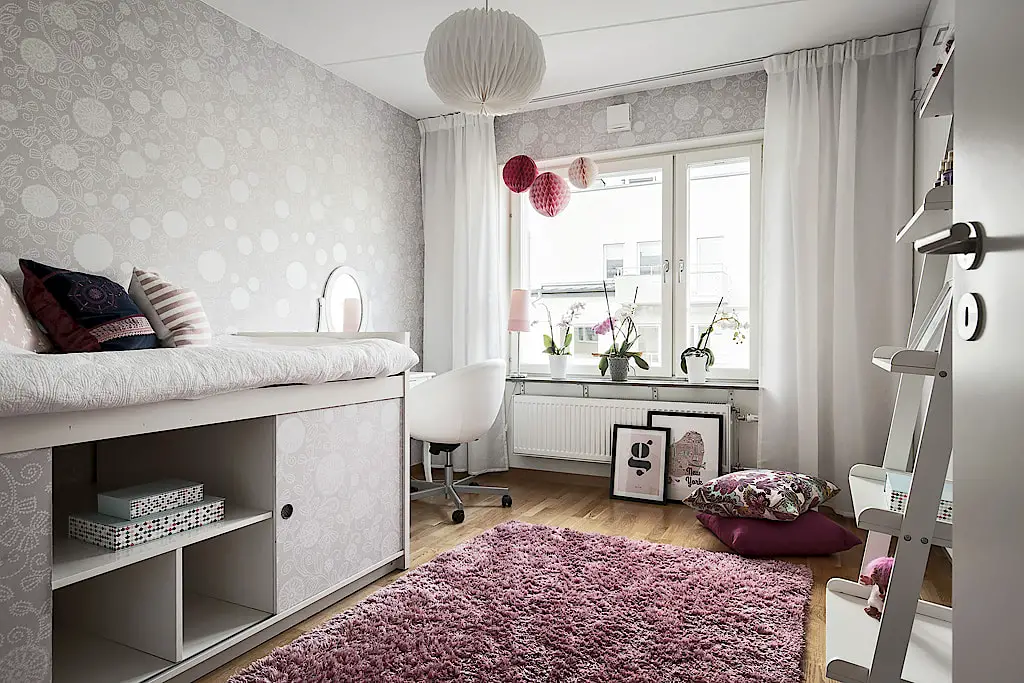 瑞典家庭公寓的色彩碰撞-13