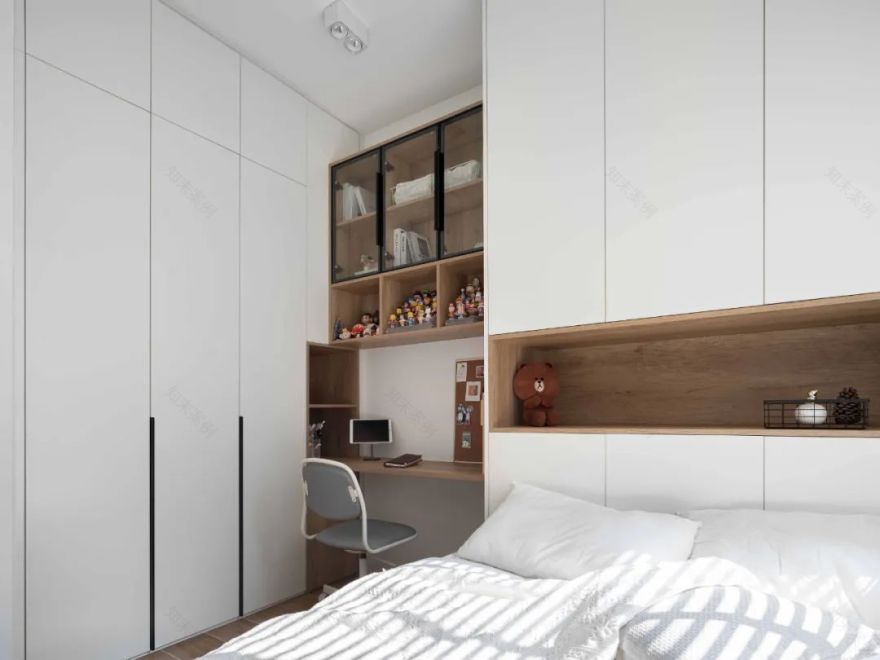 64㎡老房逆袭 | 定制橱柜、移门改窗,收纳击败 90% 小户型-113