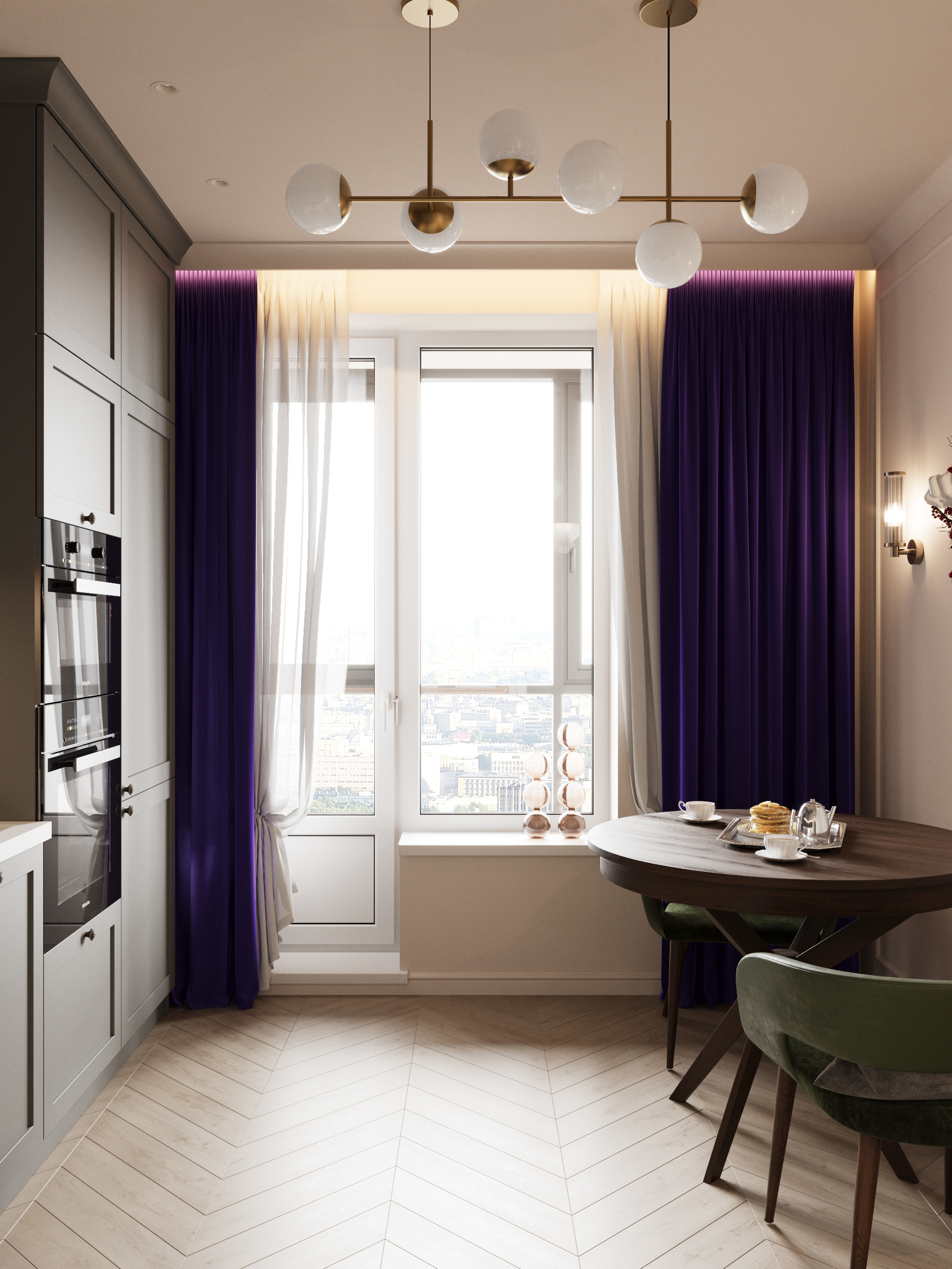 “НЕОНОВАЯ ОСЕНЬ”公寓室内设计-31