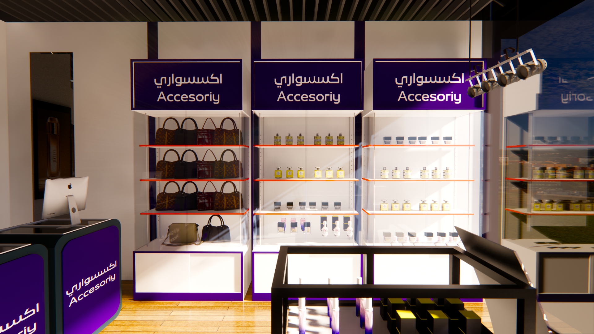 تصميم محل اكسسوارات نسائية بالسعوديه-5