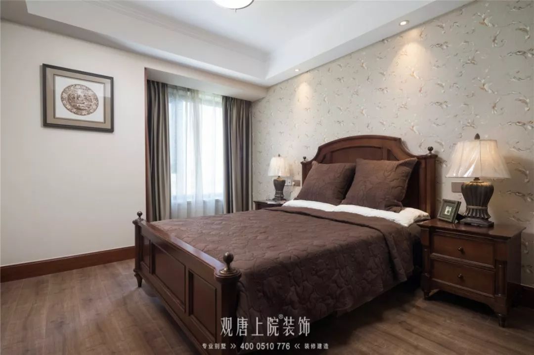 观唐上院解磊 | 香槟花园 150㎡美式中魂,定制生活热爱-33