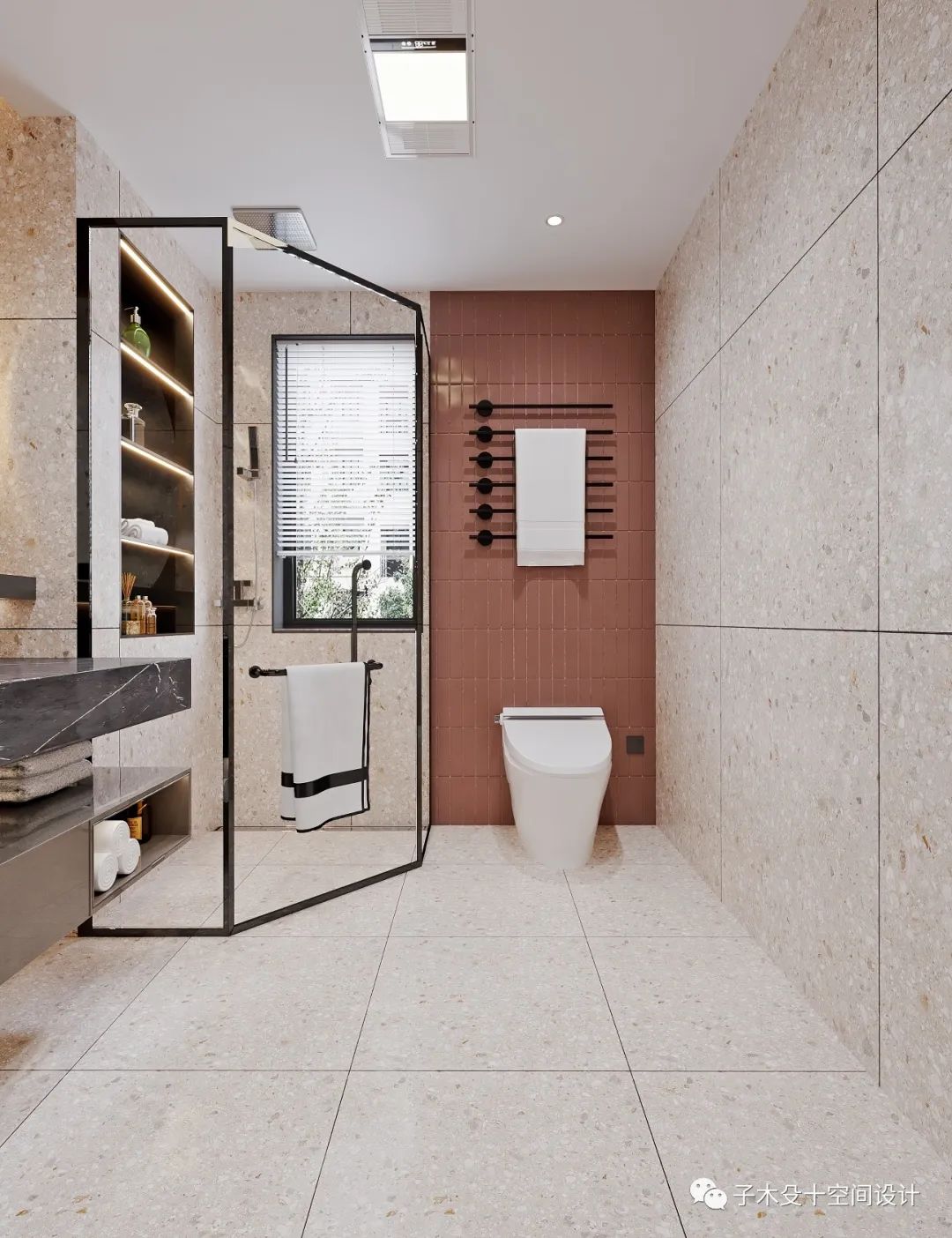 艺术包围的家 · 现代轻奢的爱马仕橙空间丨子木殳十空间设计-47