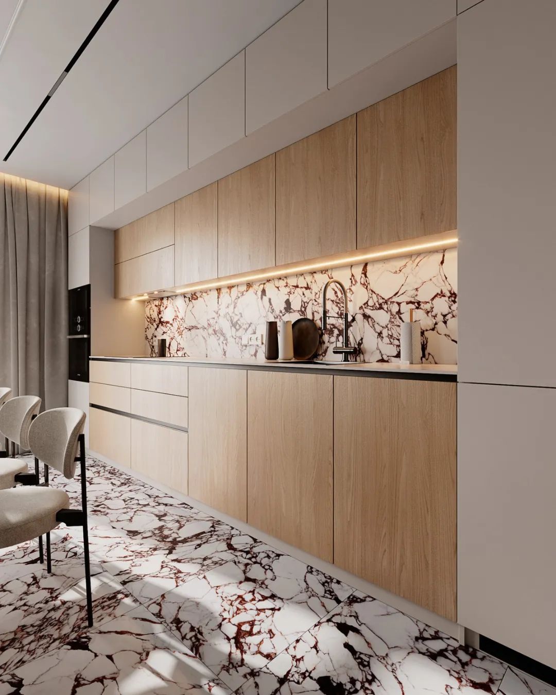 简约轻奢大平层设计丨BODES Studio-23