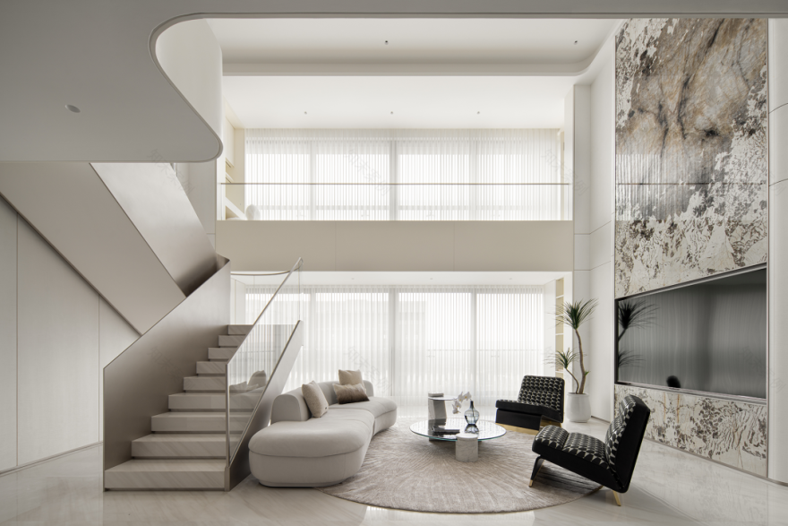 顶层复式丨中国温州丨里外空间设计-13