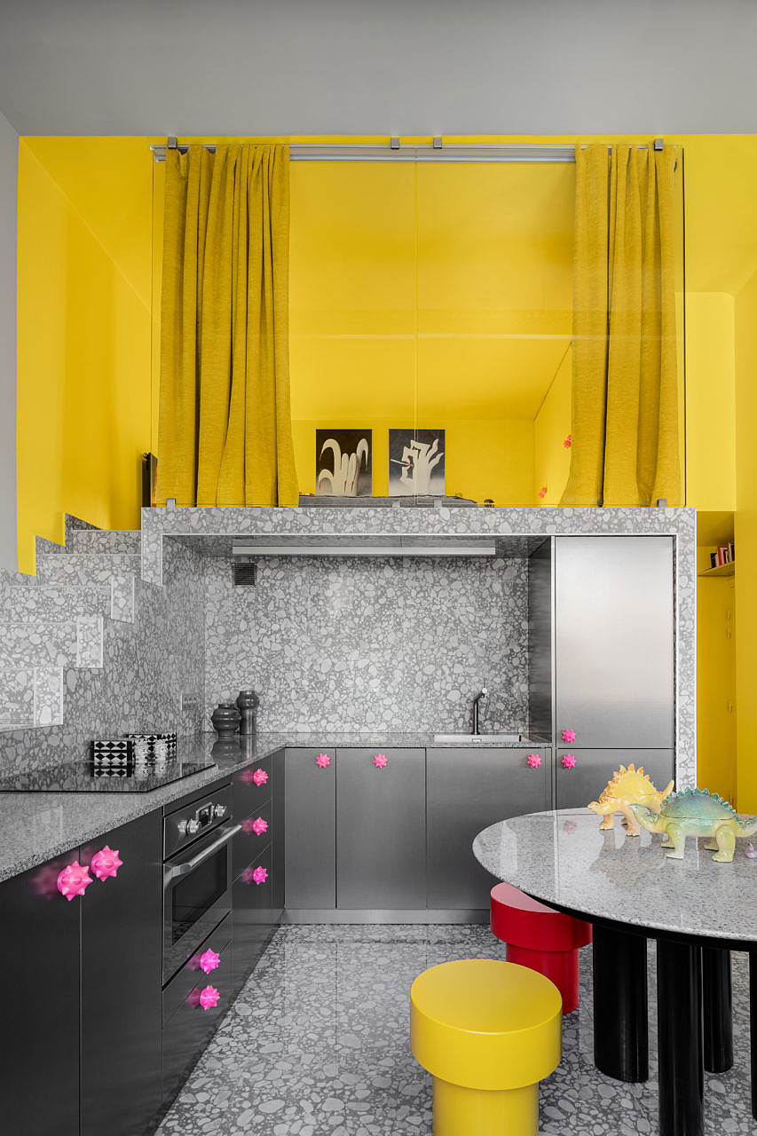 色彩斑斓的孟菲斯loft公寓丨法国巴黎丨Zyva Studio-16