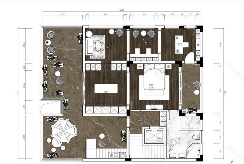 贵阳现代轻奢黑白灰别墅-21