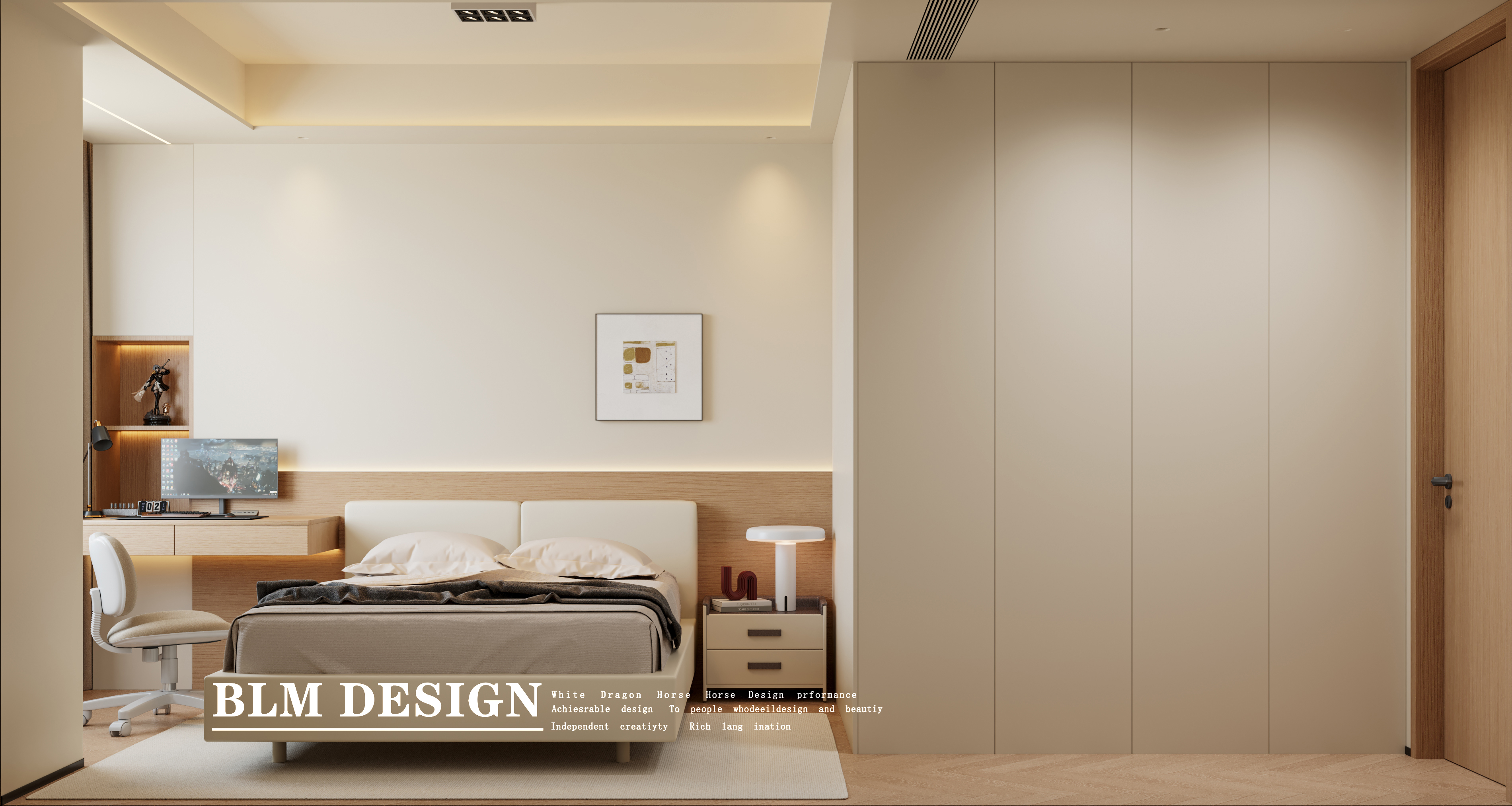 奶油原木风-白龙马效果图-3