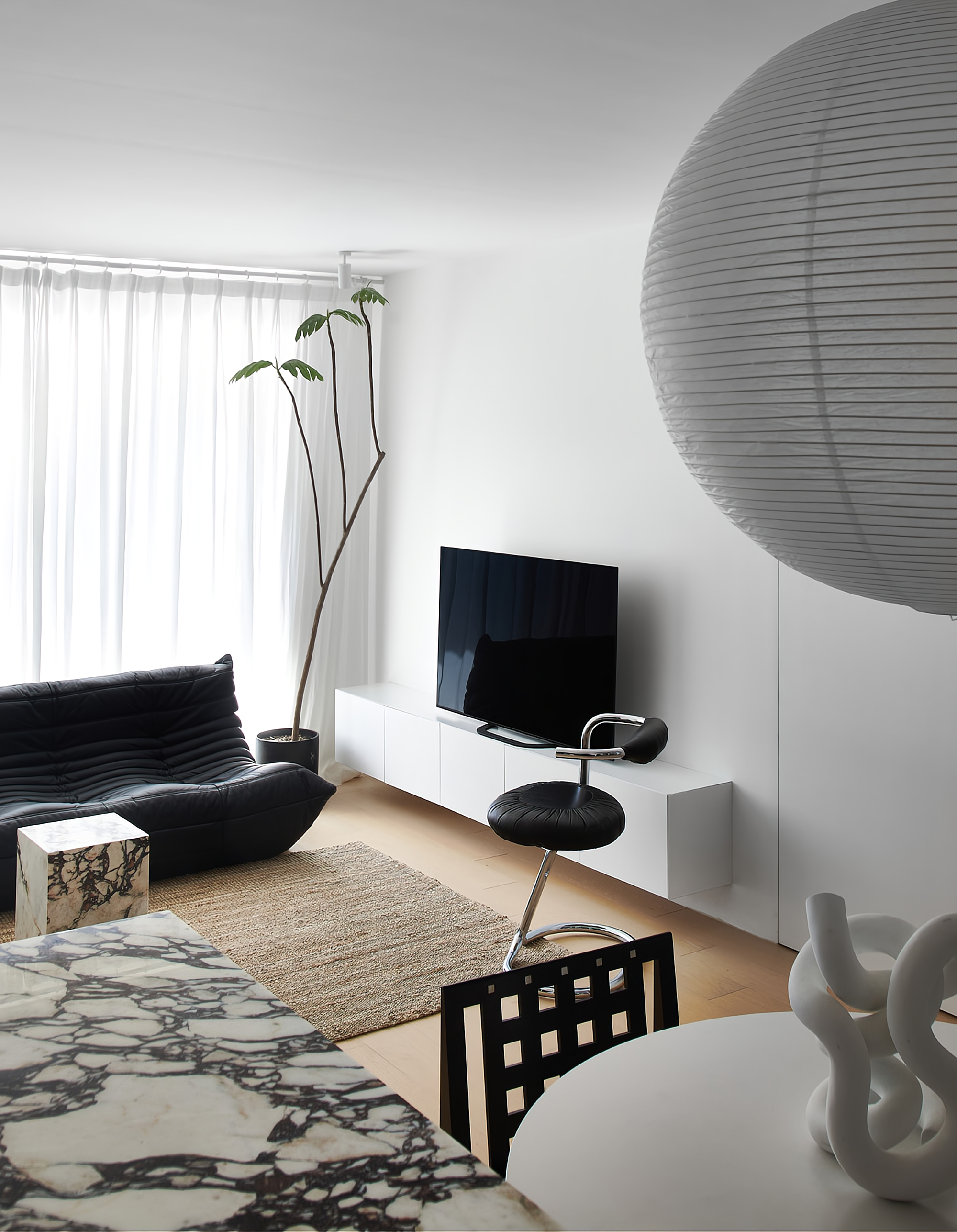 宝格丽大理石打造的小家丨中国北京丨NOTHING DESIGN-6