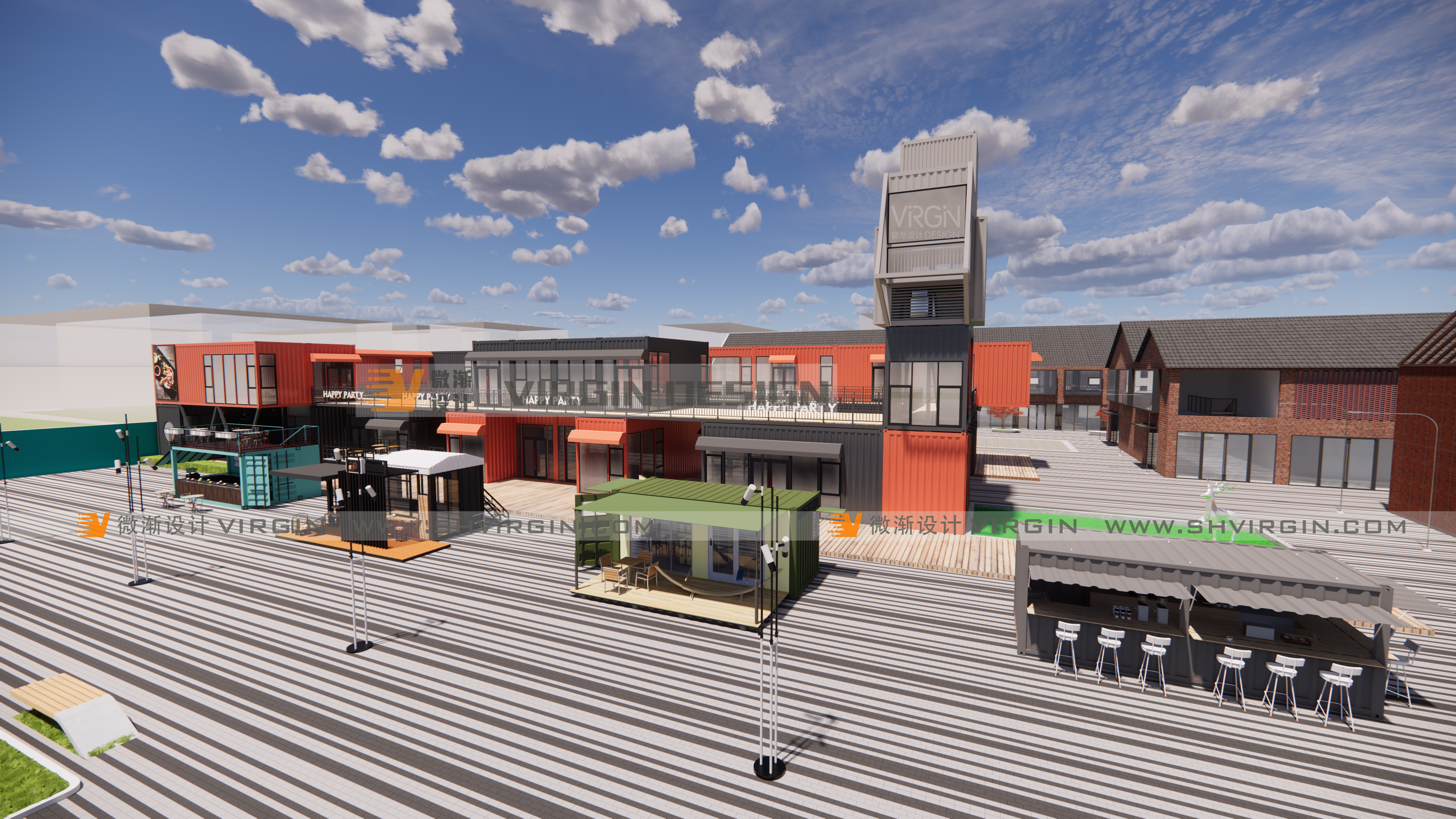 集装箱集市|集装箱商业街|集装箱店铺|集装箱奶茶店-0